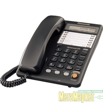 Дротовий телефон Panasonic KX-TS2365UAB Black МегаМаркет
