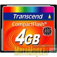 Карта пам'яті Transcend 4 GB 133X CompactFlash Card TS4GCF133 МегаМаркет