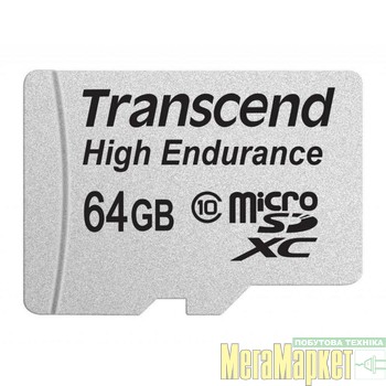 Карта памяти Transcend 64 GB microSDXC Class 10 Premium + SD Adapter TS64GUSDXC10 МегаМаркет