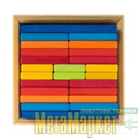 Деревянный конструктор NIC Разноцветная пластина (523346) МегаМаркет