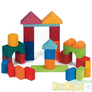 Блоковий конструктор NIC Цветной замок 27 деталей (523292) МегаМаркет
