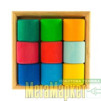Деревянный конструктор NIC Разноцветный ролик (523347) МегаМаркет