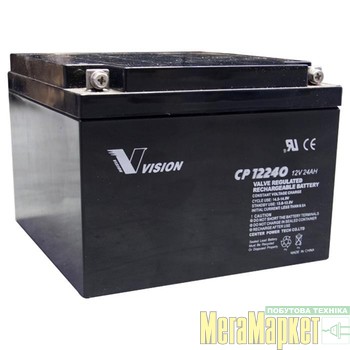 Аккумулятор для ИБП Vision 12V 24Ah (CP12240) МегаМаркет