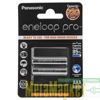 Аккумулятор Panasonic AAA 930mAh NiMh 2шт Eneloop Pro (BK-4HCDE/2BE) МегаМаркет