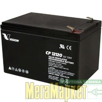 Акумулятор для ДБЖ Vision CP 12V 12Ah (CP12120) МегаМаркет