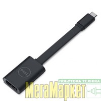 Адаптер Dell USB-C - DisplayPort Black (470-ACFC) МегаМаркет