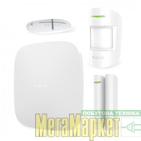 Комплект GSM сигналізації Ajax StarterKit White МегаМаркет