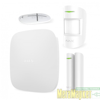 Комплект GSM сигналізації Ajax StarterKit White МегаМаркет