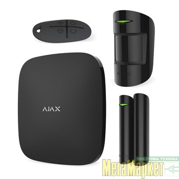 Комплект GSM сигналізації Ajax StarterKit Plus Black МегаМаркет