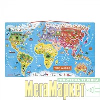 Карта Janod Магнитная карта мира англ язык (J05504) МегаМаркет