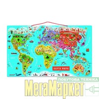 Карта Janod Магнитная карта мира Janod рус (J05483) МегаМаркет