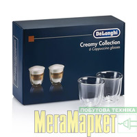 стакан Delonghi Набор стаканов Creamy Collection Cappuccino 190 мл 6 шт (DLSC301) МегаМаркет
