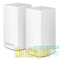 Бездротовий маршрутизатор (роутер) Linksys Velop Whole Home Intelligent Mesh WiFi System 2-pack (WHW0102) МегаМаркет