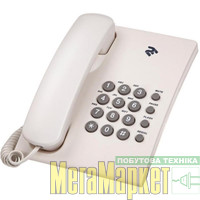 Проводний телефон 2E AP-210 White (680051628752) МегаМаркет