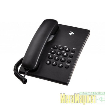 Проводний телефон 2E AP-210 Black (680051628745) МегаМаркет