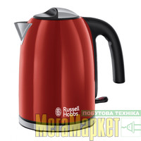 Електрочайник Russell Hobbs Colours Plus Flame Red 20412-70 МегаМаркет