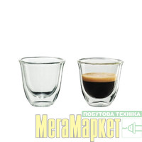 стакан Delonghi Набор стаканов Espresso 60 мл 2 шт. МегаМаркет