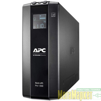 линейно-интерактивный ИБП APC Back-UPS Pro BR 1300VA, LCD (BR1300MI) МегаМаркет