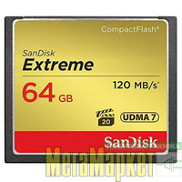 Карта памяти SanDisk 64 GB Extreme CompactFlash SDCFXSB-064G-G46 МегаМаркет
