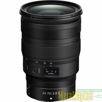 Стандартний об'єктив Nikon Z 24-70mm f/2,8 S G IF ED Z (JMA708DA) МегаМаркет