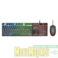 Комплект (клавіатура + миша) Trust GXT 838 Azor BLACK (23722) МегаМаркет