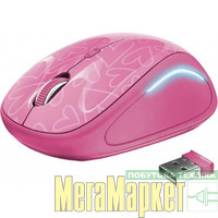 Миша Trust Yvi FX Wireless Pink (22336) МегаМаркет
