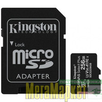 Карта памяти Kingston 256 GB microSDXC Class 10 UHS-I U3 Canvas Select Plus + SD Adapter SDCS2/256GB МегаМаркет