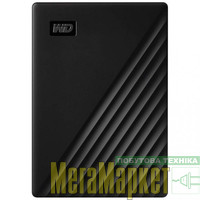 Жорсткий диск WD My Passport 4 TB Black (WDBPKJ0040BBK-WESN) МегаМаркет