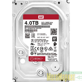 Жесткий диск WD Red Pro 4 TB (WD4003FFBX) МегаМаркет