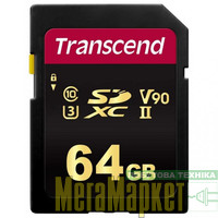 Карта памяти Transcend 64 GB SDXC UHS-II U3 700S TS64GSDC700S МегаМаркет