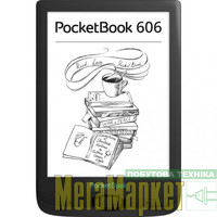 Электронная книга PocketBook 606 Black (PB606-E-CIS) Новинка МегаМаркет
