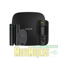 Комплект 4G (LTE) сигнализации Ajax StarterKit Cam Plus black МегаМаркет