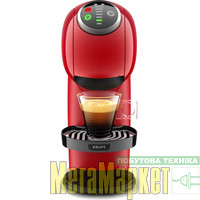 Капсульная кофеварка эспрессо Krups Genio S Plus Red KP340531  МегаМаркет