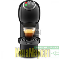 Капсульная кофеварка эспрессо Krups Genio S Plus Black KP340831  МегаМаркет