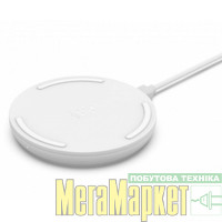 Бездротовий зарядний пристрій Belkin Pad Wireless Charging Qi, 10W no PSU White (WIA001BTWH) МегаМаркет