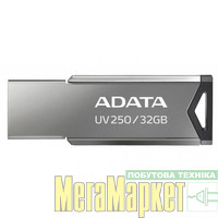 Флешка ADATA 32 GB UV250 Metal Black USB 2.0 (AUV250-32G-RBK) МегаМаркет