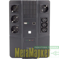 лінійно-інтерактивне ДБЖ Digitus All-in-One 600VA/360W LED (DN-170110) МегаМаркет