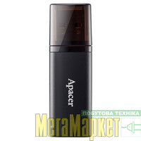 Флешка Apacer 64 GB AH25B USB 3.1 Black (AP64GAH25BB-1)  МегаМаркет