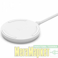 Бездротовий зарядний пристрій Belkin Pad Wireless Charging Qi, 15W, white (WIA002VFWH) МегаМаркет