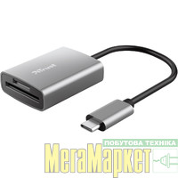 Картрідер Trust Aluminium USB-C Card Reader (24136) МегаМаркет
