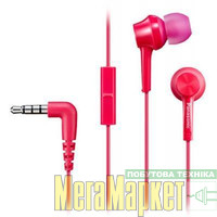 Навушники з мікрофоном Panasonic RP-TCM115GC Pink RP-TCM115GC-P МегаМаркет