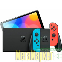 Портативна ігрова приставка Nintendo Switch OLED with Neon Blue and Neon Red Joy-Con (045496453442) МегаМаркет