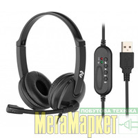 Комп'ютерна гарнітура 2E CH12 Over-Ear USB Black (2E-CH12SU) МегаМаркет
