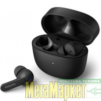 Навушники TWS (повністю бездротові) Philips TAT2206 Black (TAT2206BK) МегаМаркет