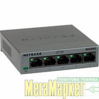 Комутатор некерований Netgear GS305 (GS305-300PES) МегаМаркет