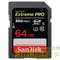 Карта пам'яті SanDisk 64 GB SDXC UHS-II U3 V90 Extreme Pro SDSDXDK-064G-GN4IN МегаМаркет
