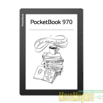 Електронна книга з підсвічуванням PocketBook 970 Mist Grey (PB970-M-CIS) МегаМаркет