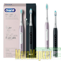 Електрична зубна щітка Oral-B Pulsonic Slim Luxe 4900 RoseGold + MatteBlack МегаМаркет