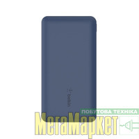 Зовнішній акумулятор (Power Bank) Belkin 10000mAh 15W Dual USB-A USB-C Blue (BPB011BTBL) МегаМаркет