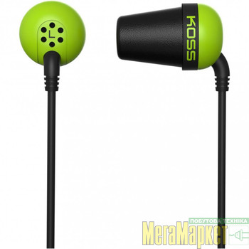 Навушники без мікрофону Koss The PLUG Green МегаМаркет